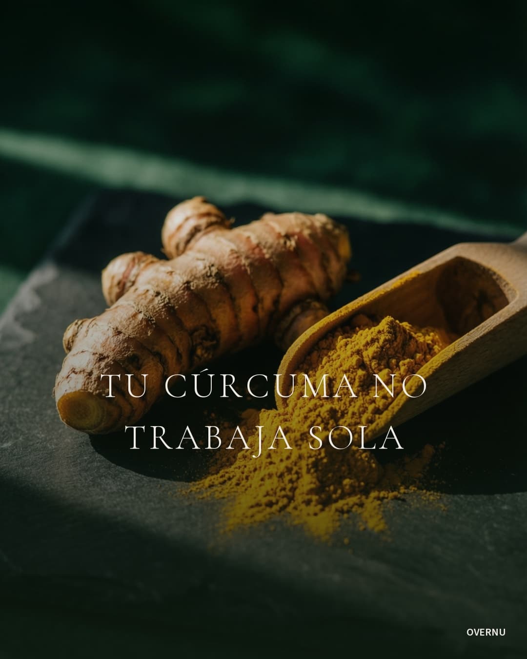 Publicación de OVERNU: Desliza: el gesto de 10 segundos para tu cúrcuma 🟡