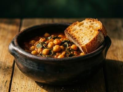 Publicación de OVERNU: Espinacas con garbanzos: receta rica en hierro
